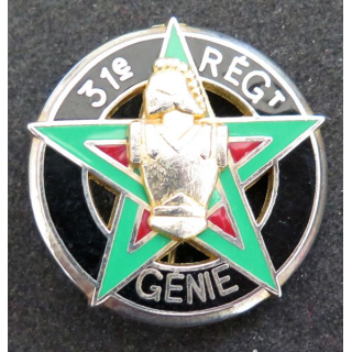 31° RG : Insigne métallique du 31° régiment du génie