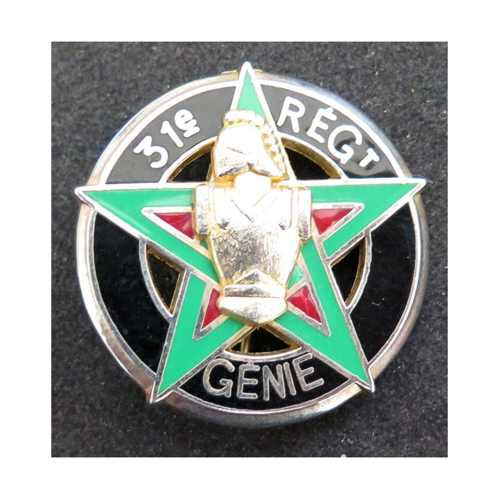31° RG : Insigne métallique du 31° régiment du génie