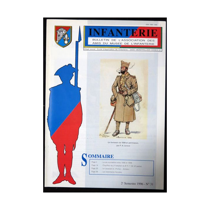 Revue : Musée de l'Infanterie 2° semestre 1996 N° 31 de l'A.A.M.I. EAI