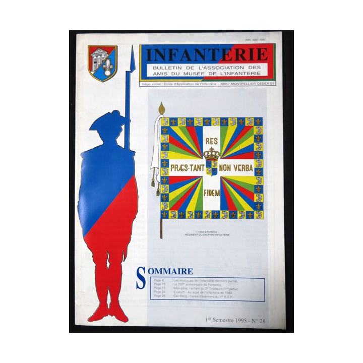 Revue : Musée de l'Infanterie 1° semestre 1995 N° 28 de l'A.A.M.I. EAI