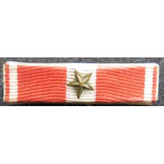 FRANCE : Rappel de décoration de la croix de la valeur militaire avec étoile et plastifiée