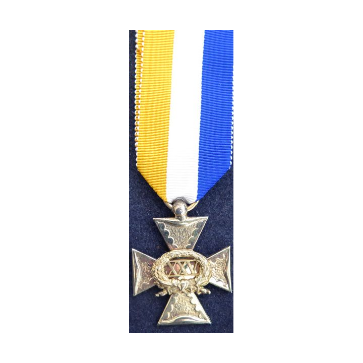 PAYS BAS : médaille des services d'officier 25 ans d'ancienneté en vermeil par J.M.J. van Wielik de La Haye