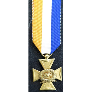 PAYS BAS : médaille des services d'officier 30 ans d'ancienneté en vermeil par J.M.J. van Wielik de La Haye