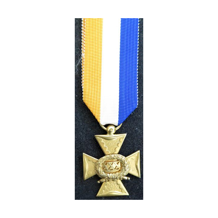 PAYS BAS : médaille des services d'officier 30 ans d'ancienneté en vermeil par J.M.J. van Wielik de La Haye