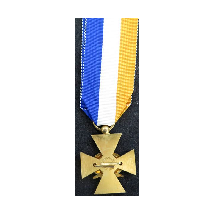 PAYS BAS : médaille des services d'officier 30 ans d'ancienneté en vermeil par J.M.J. van Wielik de La Haye