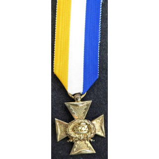 PAYS BAS : médaille des services d'officier 35 ans d'ancienneté en vermeil par J.M.J. van Wielik de La Haye