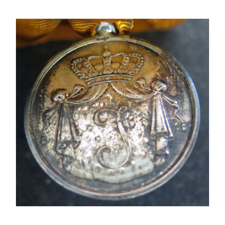 PAYS BAS : médaille d'argent pour services fidèles 24 ans d'ancienneté (Willem) par J.M.J. van Wielik de La Haye