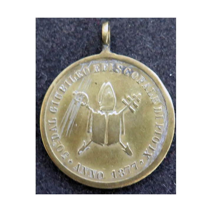 VATICAN : médaille du Pape Pie IX "Pius IX Pont Max Roma"  1877