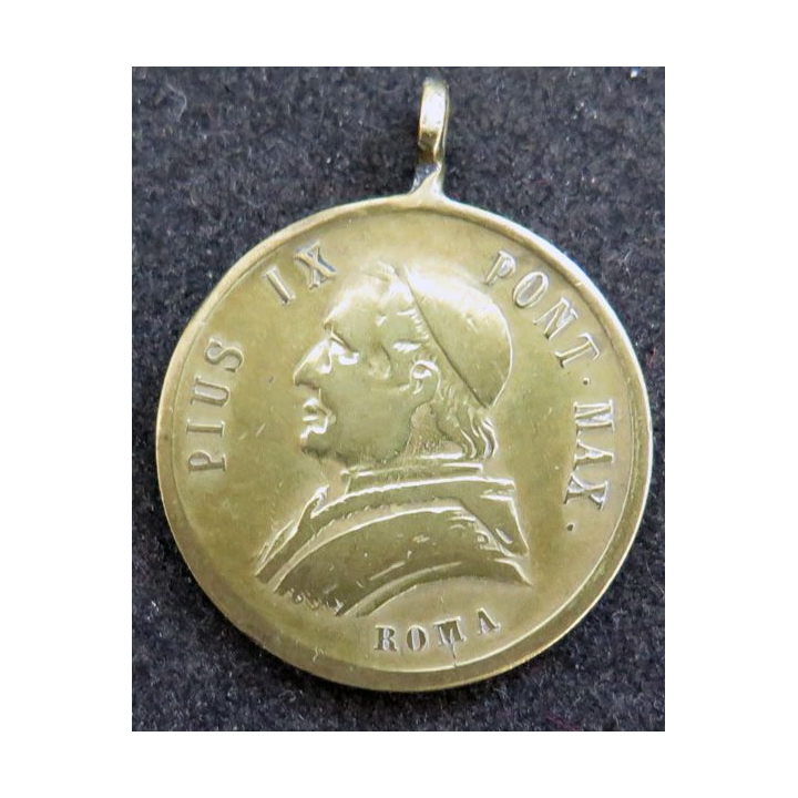 VATICAN : médaille du Pape Pie IX "Pius IX Pont Max Roma"  1877