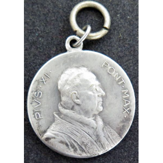 VATICAN : médaille argentée du Pape Pie XI "Pius XI Pont. Max." Année du Jubilée 1925
