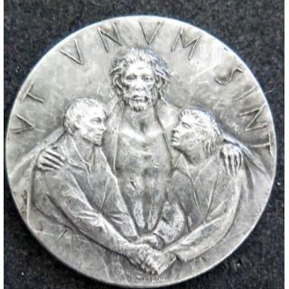 VATICAN : médaille argentée de l'année du jubilé à Rome 1975 dizmètre 35 mm