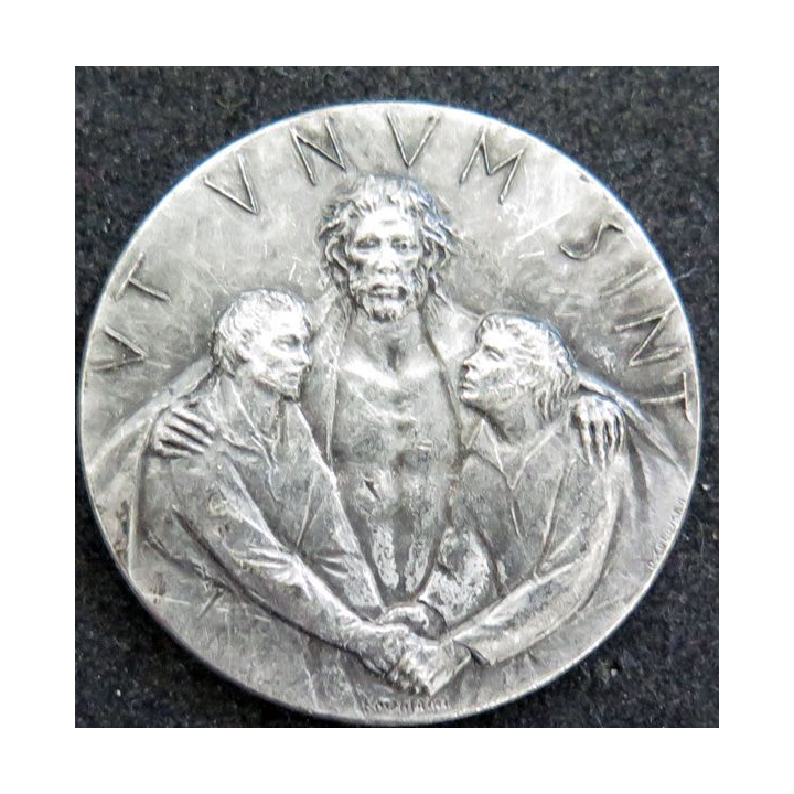 VATICAN : médaille argentée de l'année du jubilé à Rome 1975 dizmètre 35 mm