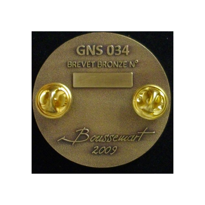 GENDARMERIE : BREVET BRONZE DE NÉGOCIATION BRONZE