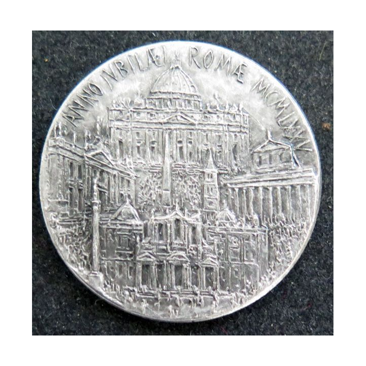 VATICAN : médaille argentée de l'année du jubilé à Rome 1975 dizmètre 35 mm