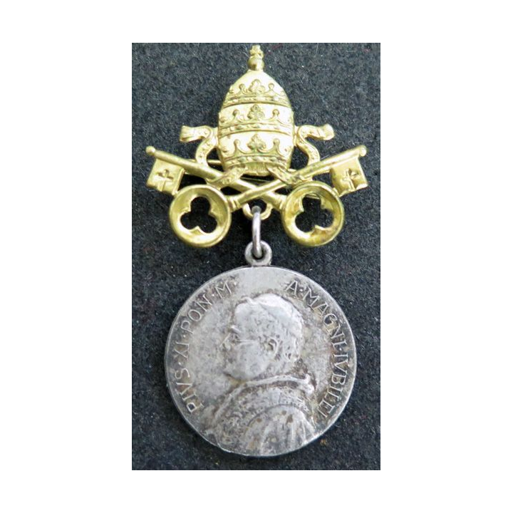 VATICAN : médaille argentée du Pape Pie XI "Pius XI Pont. M. A. MAGNI IUBILEI " 1925