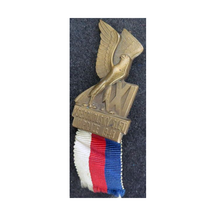 Médaille de la XI° réunion des écoles tchécoslovaques à Prague 1948