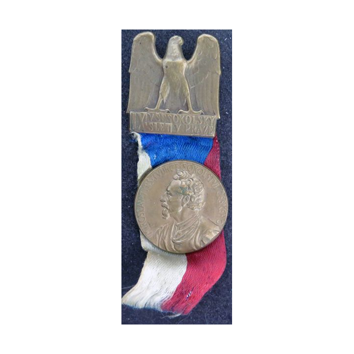 Médaille de la IX° réunion des écoles tchécoslovaques à Prague