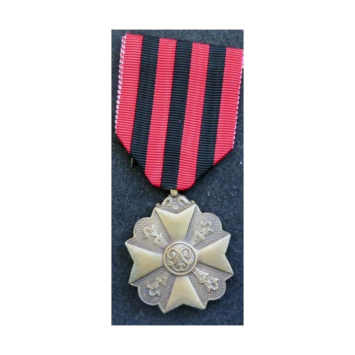BELGIQUE : médaille de bronze du mérite civique belge (3° Classe)