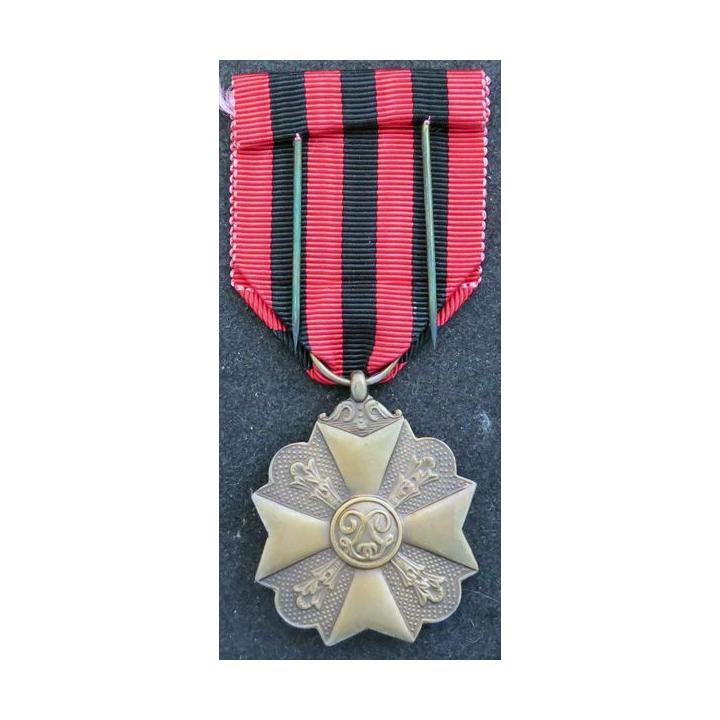 BELGIQUE : médaille de bronze du mérite civique belge (3° Classe)