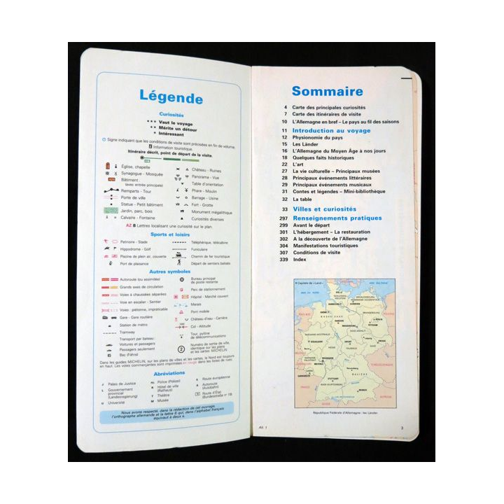 Guide de tourisme Michelin : Allemagne 1° Edition