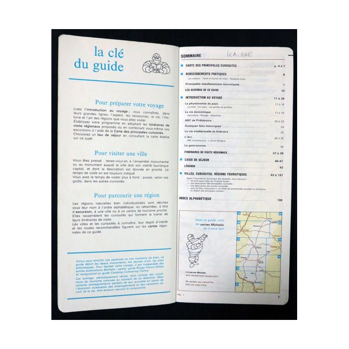 Guide de tourisme Michelin : Périgord Berry, Limousin, Quercy 13° Edition