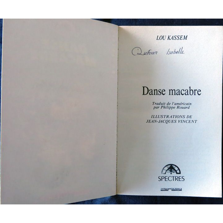 L'heure de l'angoisse : Danse macabre de Lou Kassem aux Editions Spectre
