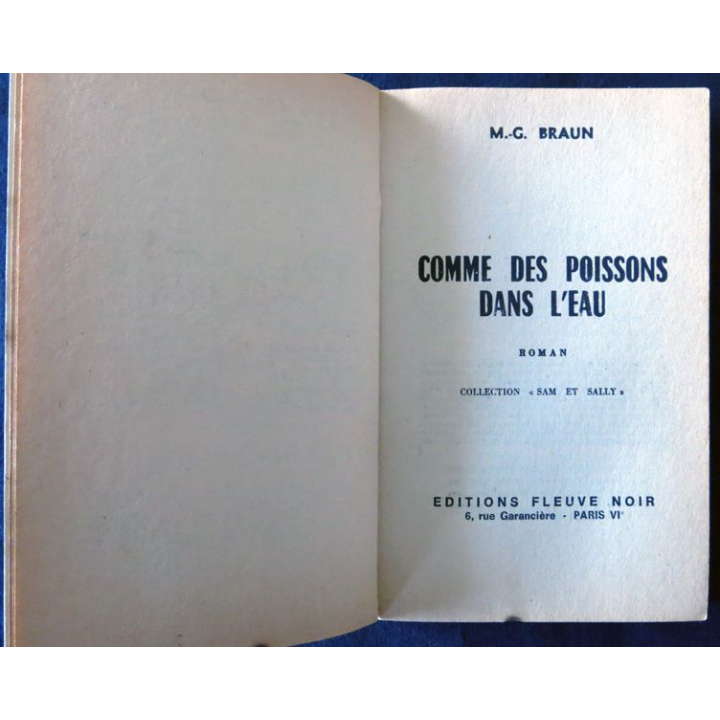Sam & Sally : Comme des poissons dans l'eau de RM.G. Braun aux Editions Fleuve Noir