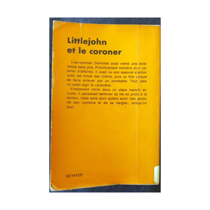 Little John et le coroner de Georges Bellairs aux Editions Librairie des Champs-Elysées