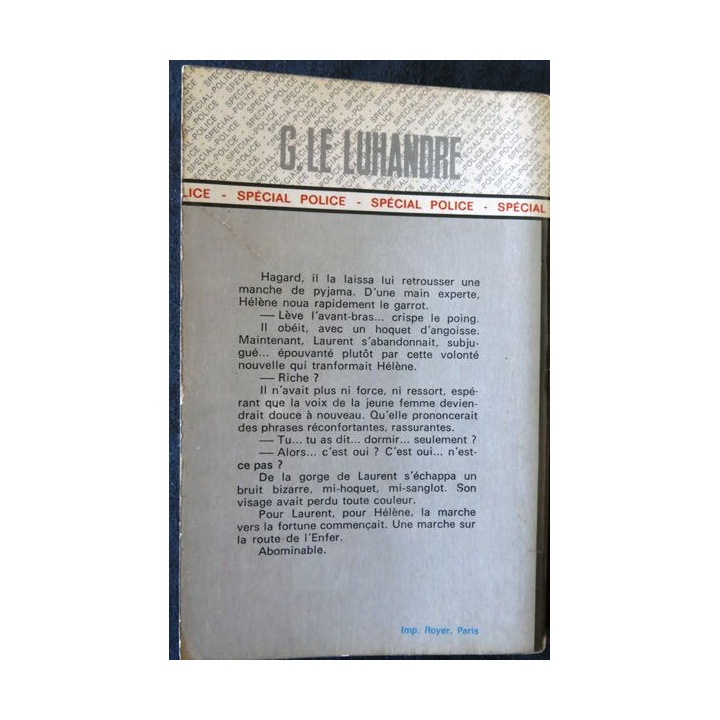 A tombeau fermé de G. Le Luhandre aux Editions Fleuve Noir