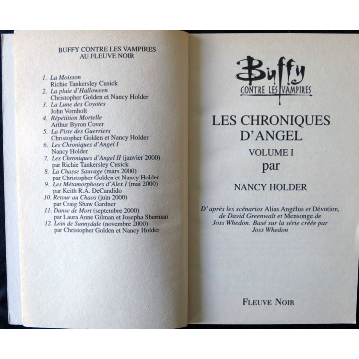 Buffy - Les chroniques d'Angel 1 de Nancy Holder aux Editions Fleuve Noir