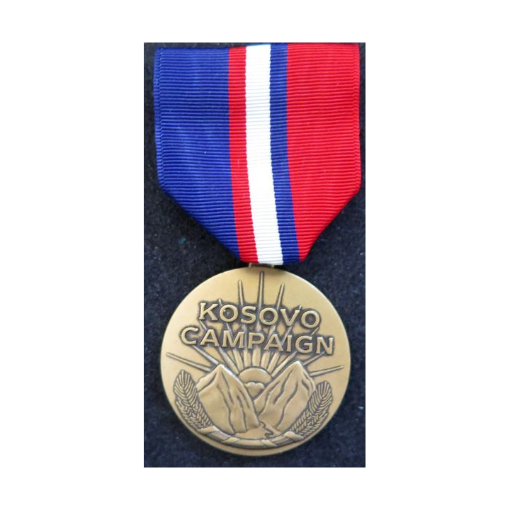 USA : médaille de la Kosovo Campaign medal avec sa barrette dans sa boite