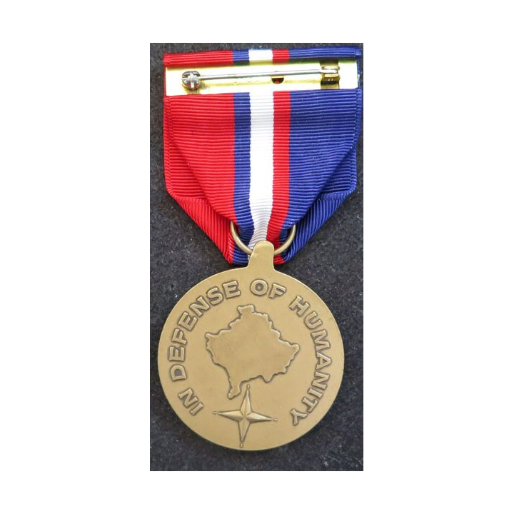 USA : médaille de la Kosovo Campaign medal avec sa barrette dans sa boite