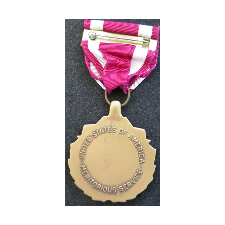 USA : Médaille de la Meritorious service medal dans son coffret officiel avec barrettes