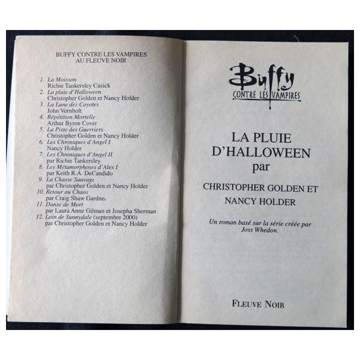 Buffy - La pluie d'Alloween de Nancy Holder aux Editions Fleuve Noir