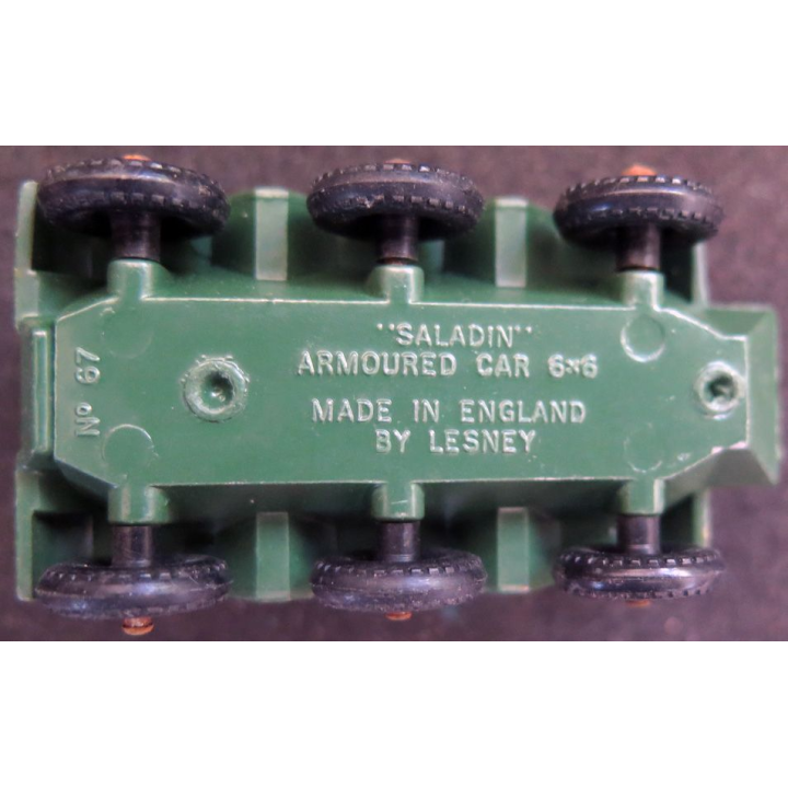véhicule militaire Matchbox Lesney Saladin armoured car 6x6 n° 67