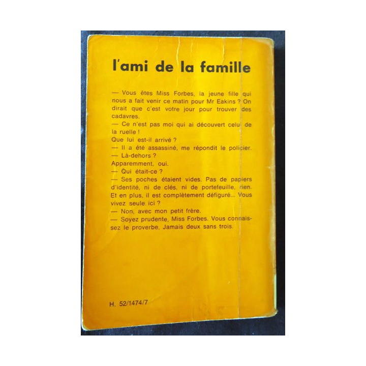 L'ami de la famille de Rae Foley aux Editions Librairie des Champs-Elysées