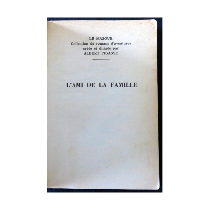 L'ami de la famille de Rae Foley aux Editions Librairie des Champs-Elysées