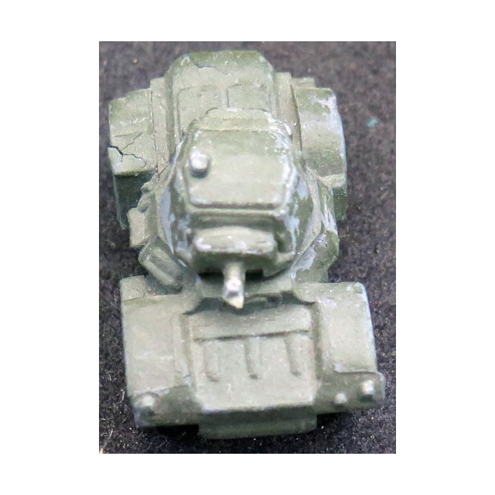 Petit véhicule militaire type Matchbox 4 x 4 canon coupé sans nom de fabricant