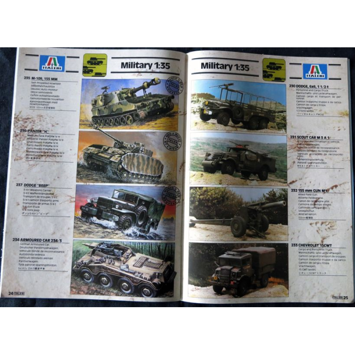 Catalogue de maquettes Italeri année 1983