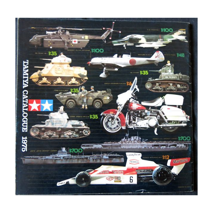 Catalogue maquettes Tamiya année 1975