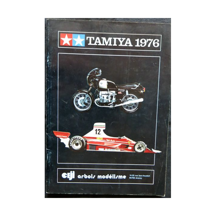 Catalogue Modèles réduits Tamiya année 1976 par CEJI Arbois modélisme