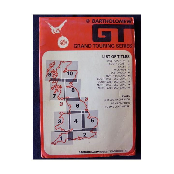 Carte GT grand touring séries Editions Bartolomew Wales
