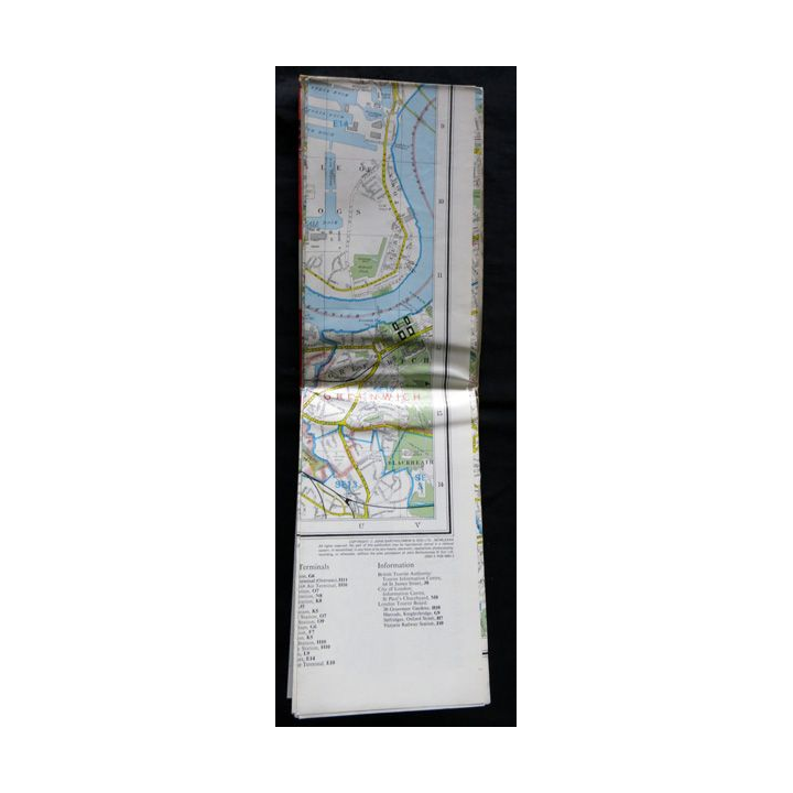 Carte London The Visitors' Map Editions Bartolomew Wales Royaume uni