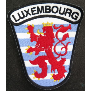 LUXEMBOURG : insigne tissu du Luxembourg 10 x 11,5 cm 
