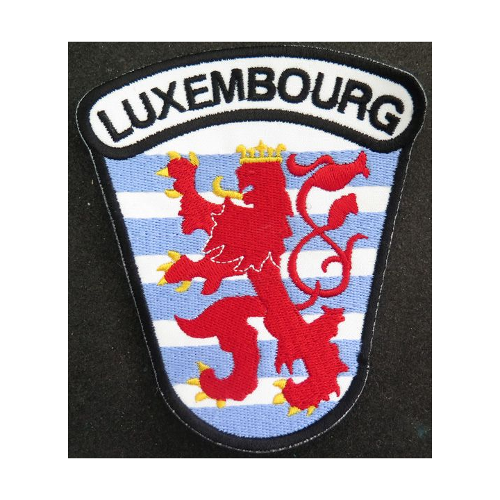 LUXEMBOURG : insigne tissu du Luxembourg 10 x 11,5 cm 