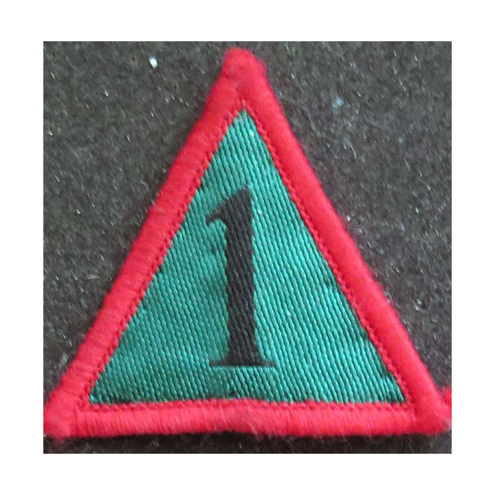 ROYAUME UNI : insigne tissu inconnu anglais de dimension 5 x 4,5 cm