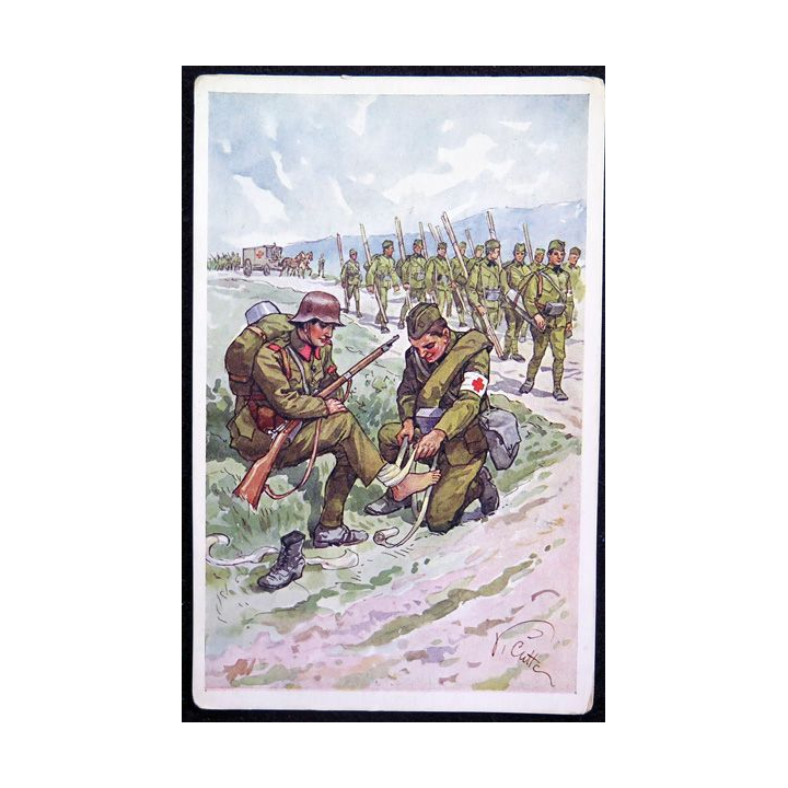 Carte postale tchèque réalisée par O. Moskobojnika, Prague, Král Vinohrady