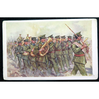 Carte postale tchèque réalisée par O. Moskobojnika, Prague, Král Vinohrady
