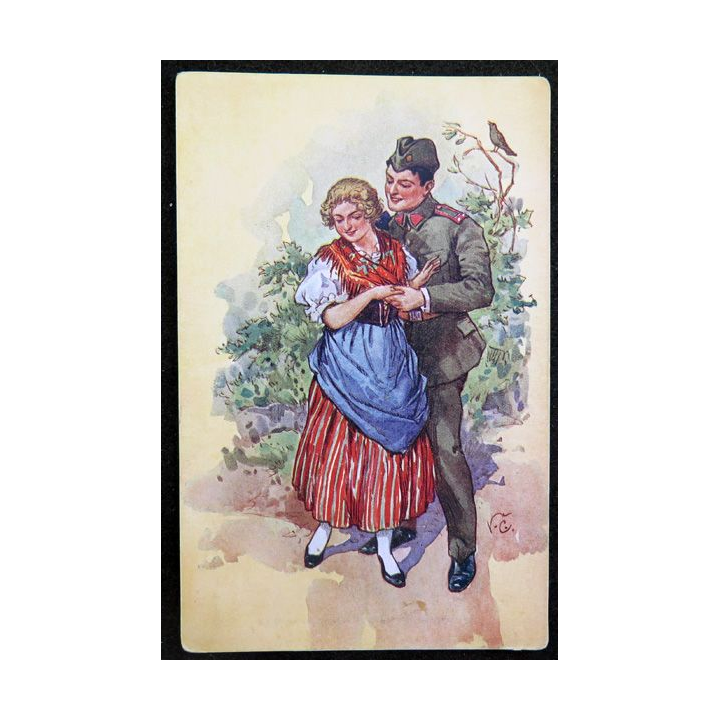 Carte postale tchèque réalisée par O. Moskobojnika, Prague, Král Vinohrady