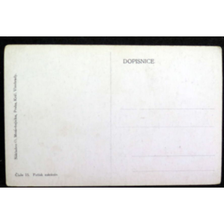 Carte postale tchèque réalisée par O. Moskobojnika, Prague, Král Vinohrady